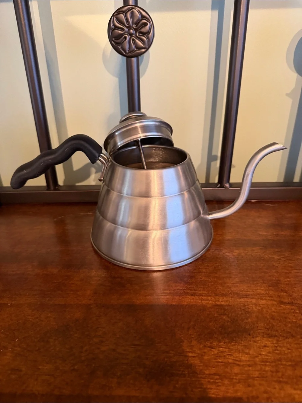 Stainless Steel Gooseneck Kettle and French Press Set - Silver